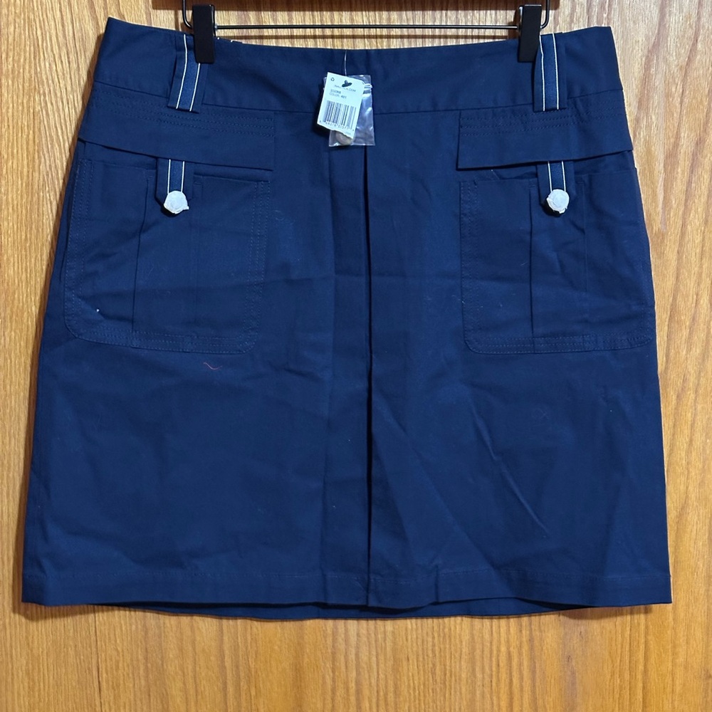 Nautica NWT Dark Blue Mini Skirt with Pockets‎ sz 14
